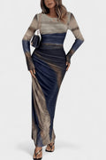 Saga – Maxi dress – Blue Khaki / XS