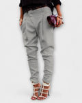 Sara – Elegant trousers – White / M