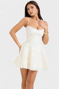 Selena – Mini dress – White / XS