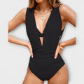 Selma – Elegant swimsuit – Black / XL