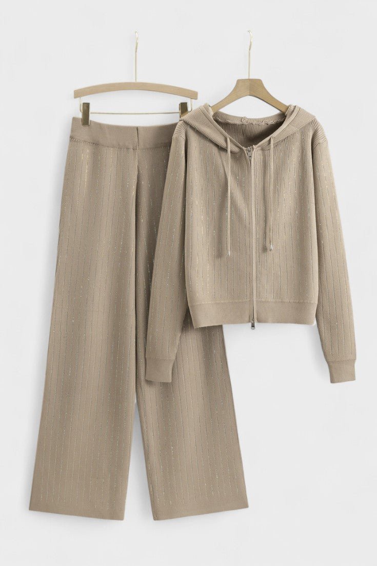 Signe – Strass set – Khaki / One Size
