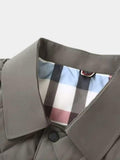 Silvano – Luxury Overcoat – Navy Blue / M