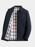 Silvano – Luxury Overcoat – Navy Blue / L
