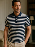Simon – Elegant Riviera Polo – Dark Blue / M