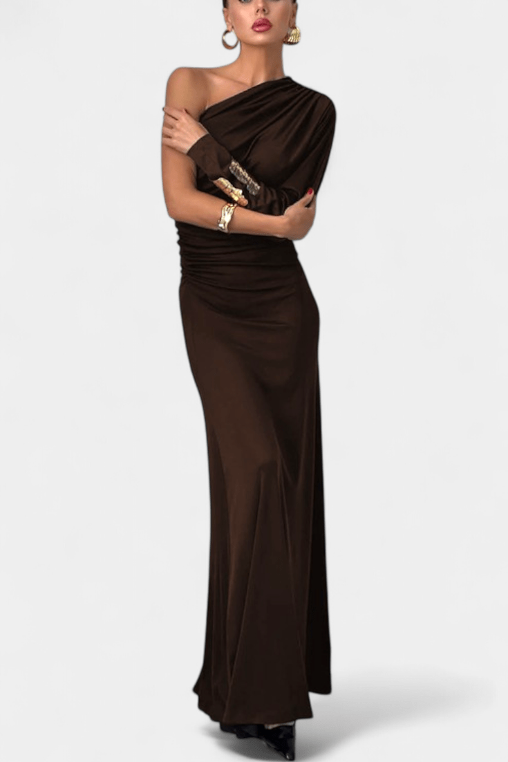 Sofia – One shoulder – Brown / S