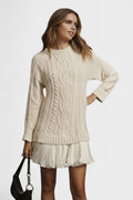 Sofie – Recycled dress – Beige / XS