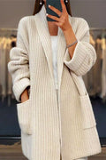 Sofie – Knitted cardigan – Cream / M