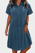 Solveig – Denim dress – Light Blue / L