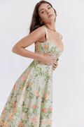 Sophie – Midi dress – Green / M