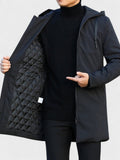 Søren – Stylish winter jacket in a modern design – Black / L