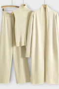 Stine – Rib knit set – Beige / L