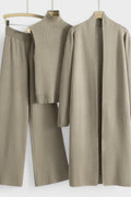 Stine – Rib knit set – Beige / XS