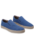 Suede Summer Loafers – Blue / 38