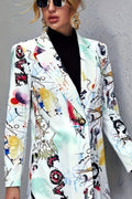Tanja – Graffiti Blazer – White / M