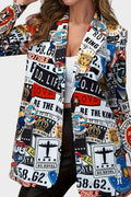 Tanja – Graffiti Blazer – White / XL