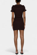 Tanja – Knitted dress – Dark Brown / L
