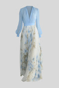 Tess – Maxi dress – Blue / M