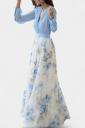 Tess – Maxi dress – Blue / L