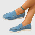 Thea – Supportive Loafers – Sky Blue / 37