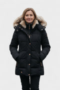 Thilde – Coat with soft fur lining – Black / M