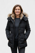 Thilde – Coat with soft fur lining – Black / S