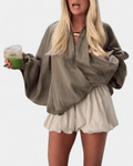 Thilde – Puff jacket olive green – image 2