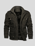 Tobias – Classic wool peacoat – Black / M
