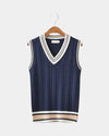 Beige & navy Blue