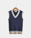 Tobias – Short Sleeve Jumper – Navy Blue / S