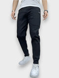 Tommaso – Stretch cargo pants for men – Black / M