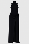 Trine – Duchess Maxi Dress – Black / M
