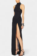 Trine – Duchess Maxi Dress – Black / L