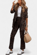 Trine – Leopard set – Dark Brown / M