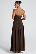 Trine – Maxi dress – Brown / M