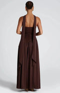 Trine – Maxi dress – Brown / L