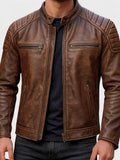 Troels – Premium leather jacket – Vintage Brown / L