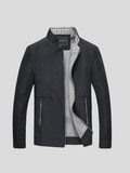 Troels – Stylish blouson jacket – Navy Blue / XS