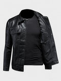 Ulrik – Premium Moto Leather Jacket – Black / XL