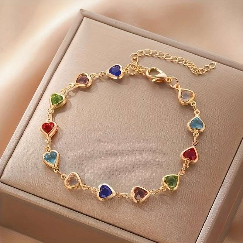 Unique heart-shaped bracelet – Gold