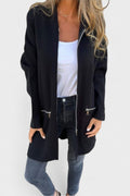 Veslina – Elegant knitted jacket for layering – Red / L