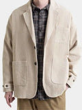 Victor – Winter blazer in velvet – Beige / M