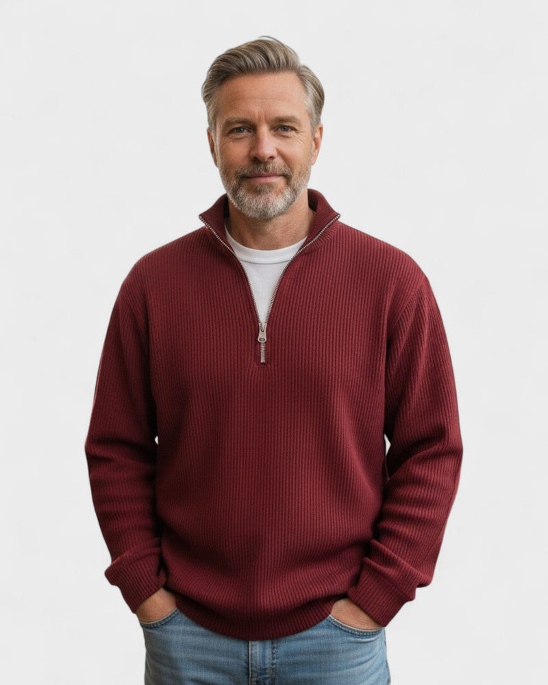 Viggo – Timeless, Elegant Jumper – Red / S