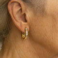 Vintage Earrings in Gold and Diamonds – image 2