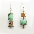 Vintage Large Earrings – Green