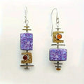 Vintage Large Earrings – Purple