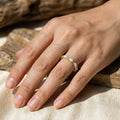 Vintage gold ring with opal Eternity – 16