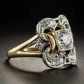 Vintage gold ring with zircon – 15