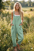 Comfortable printed overalls