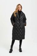 Premium Padded Coat with Leopard-Print Lining